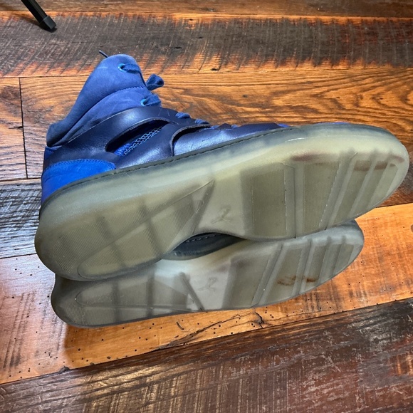 Rare Alexander McQueen x Puma MCQ Blue High Top Sneakers M 11 Designer Collab - Picture 10 of 16